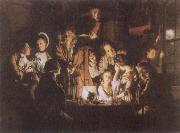 Joseph Wright An Experiment on a Bird in the Air Pump France oil painting artist